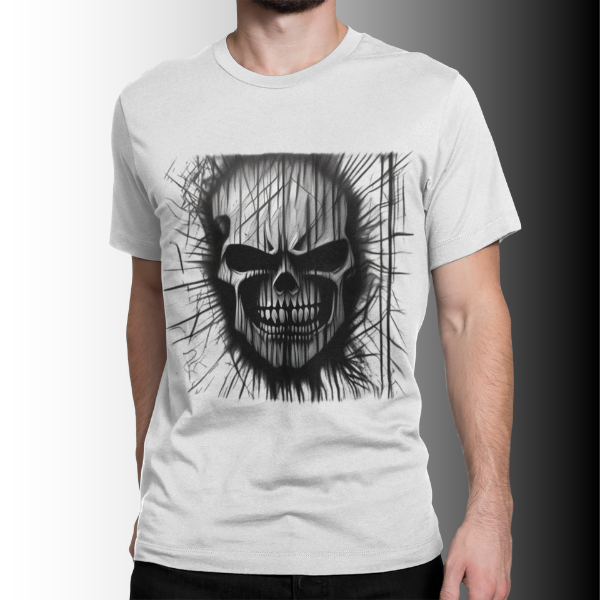 Nome do produto: Camiseta Estampa Fantasma do Rock 