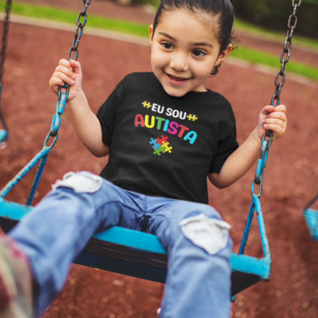 Nome do produto: CAMISETA INFANTIL EU SOU AUTISTA (2 a 8 anos)