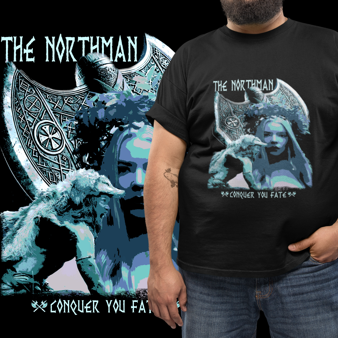T-SHIRT PLUS SIZE O HOMEM DO NORTE | THE NORTHMAN de ROBERT EGGERS