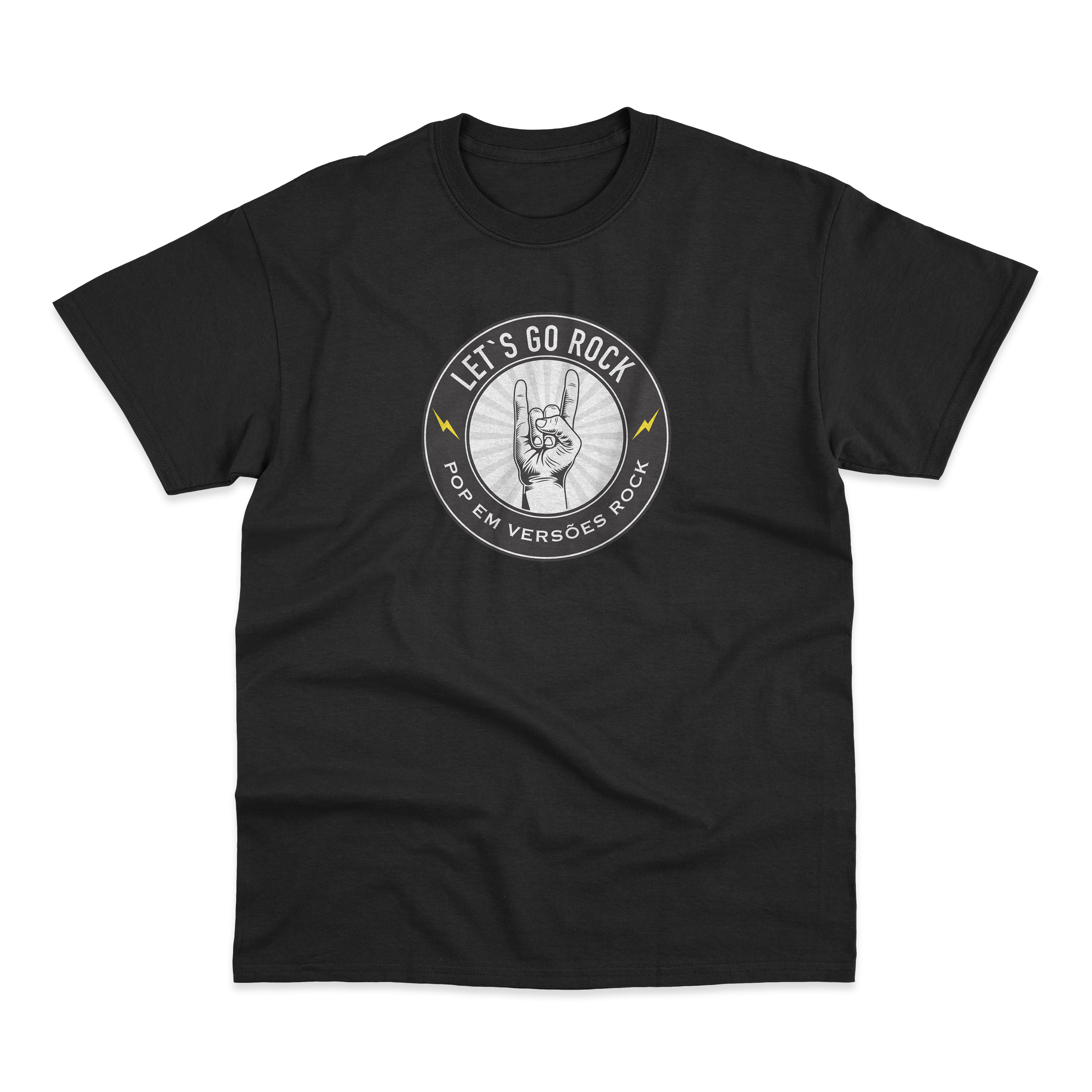 Nome do produto: CAMISETA LET\'S GO ROCK - LOGO