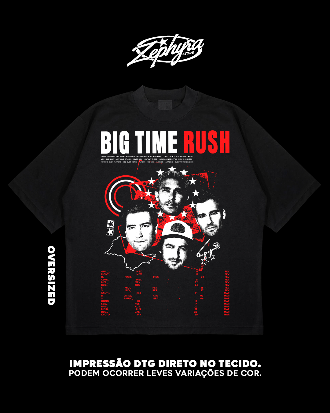 Nome do produto: Oversized - - Big Time Rush - BTR