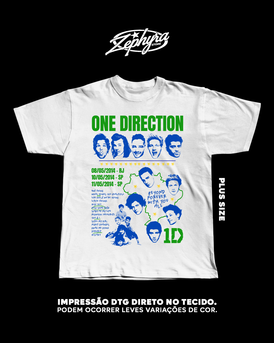 Nome do produto: Plus Size - One Direction - BR