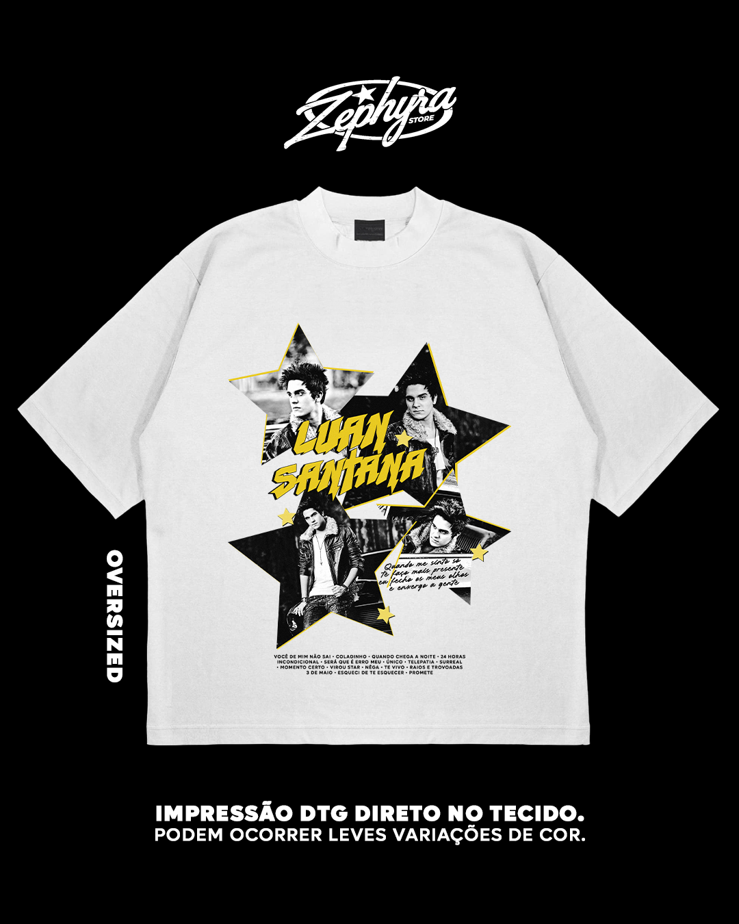 Nome do produto: Oversized - Luan Santana - Quando chega a noite
