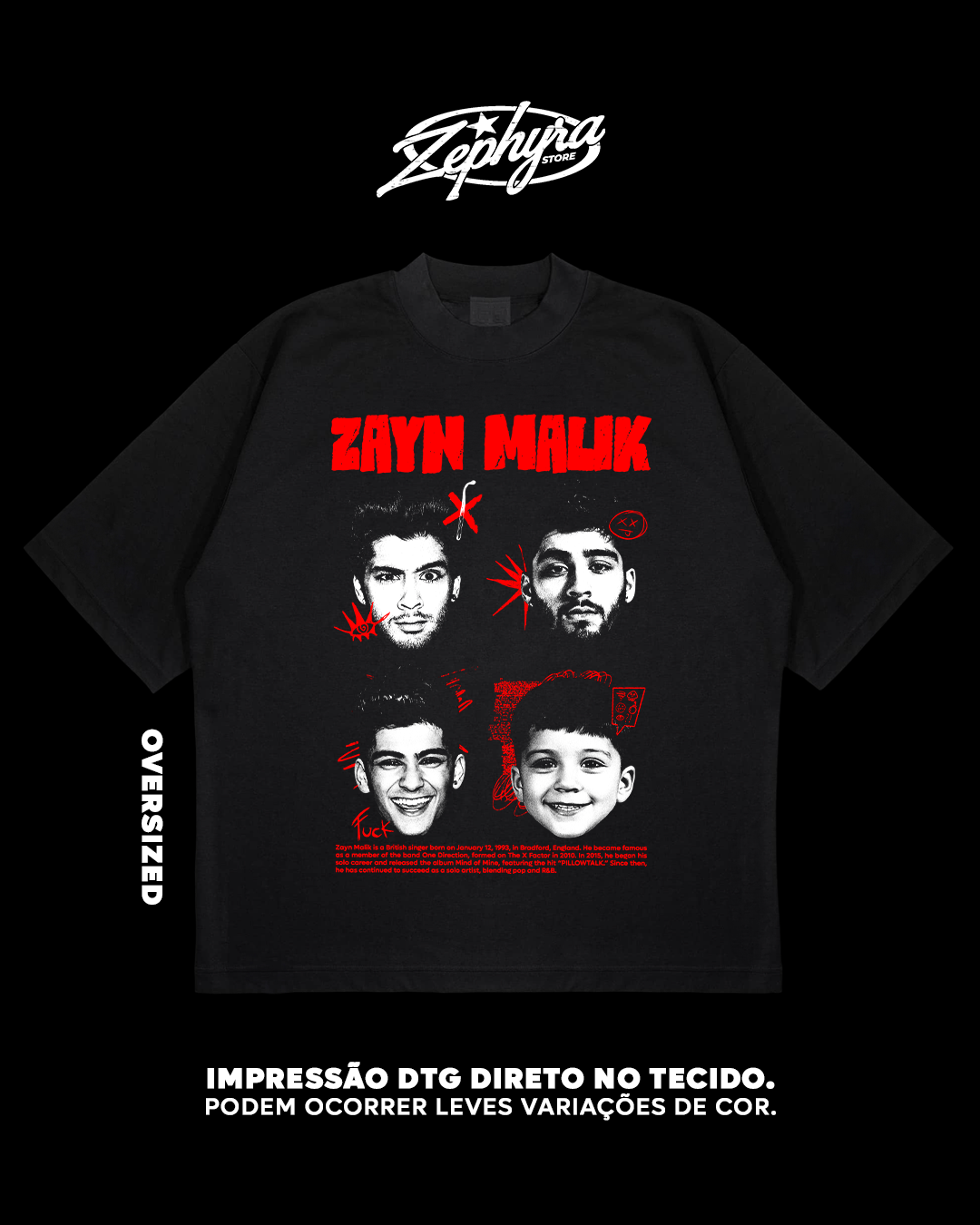 Nome do produto: Oversized - Zayn Malik - The Eras