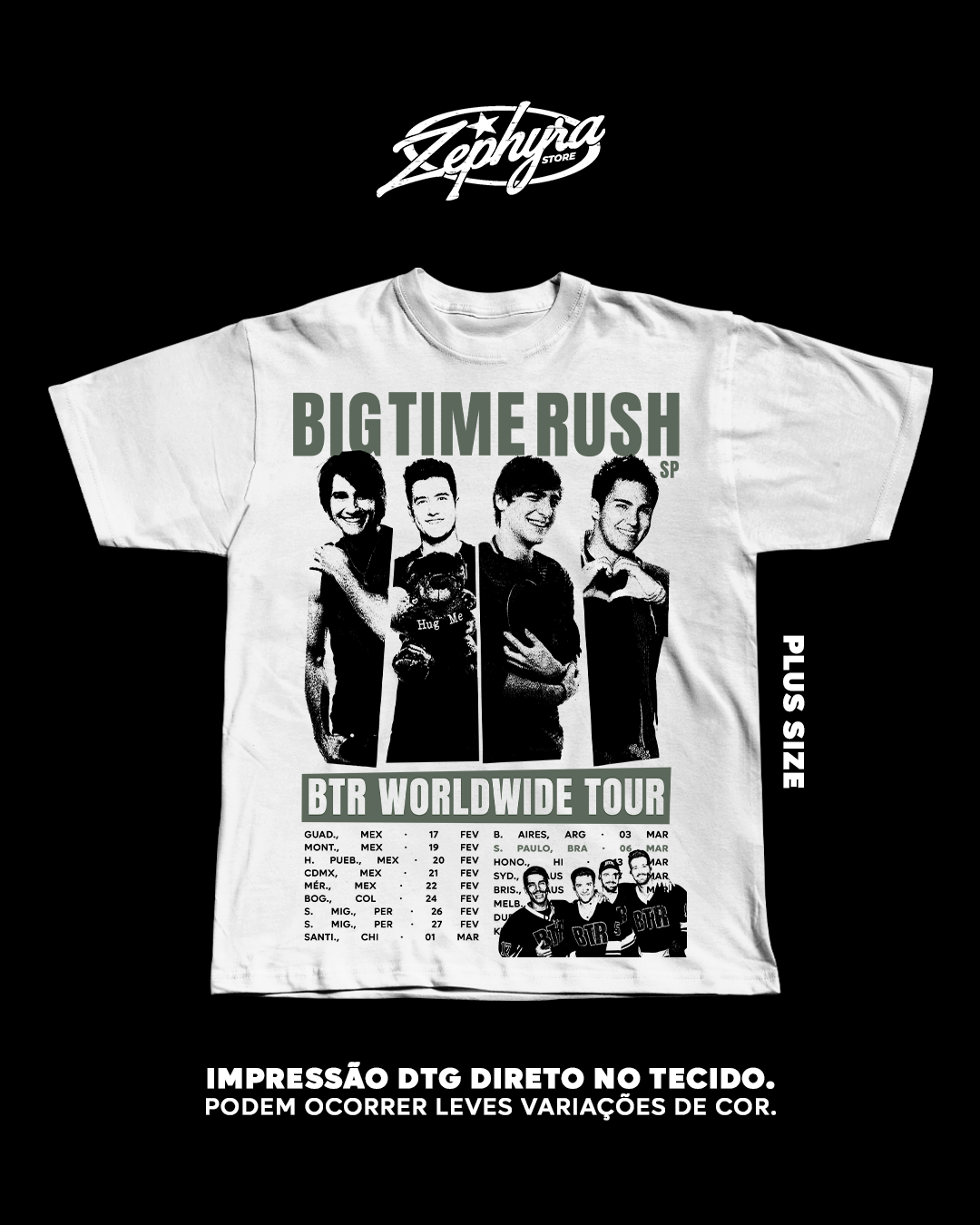 Nome do produto: Plus Size - BTR - SP TOUR