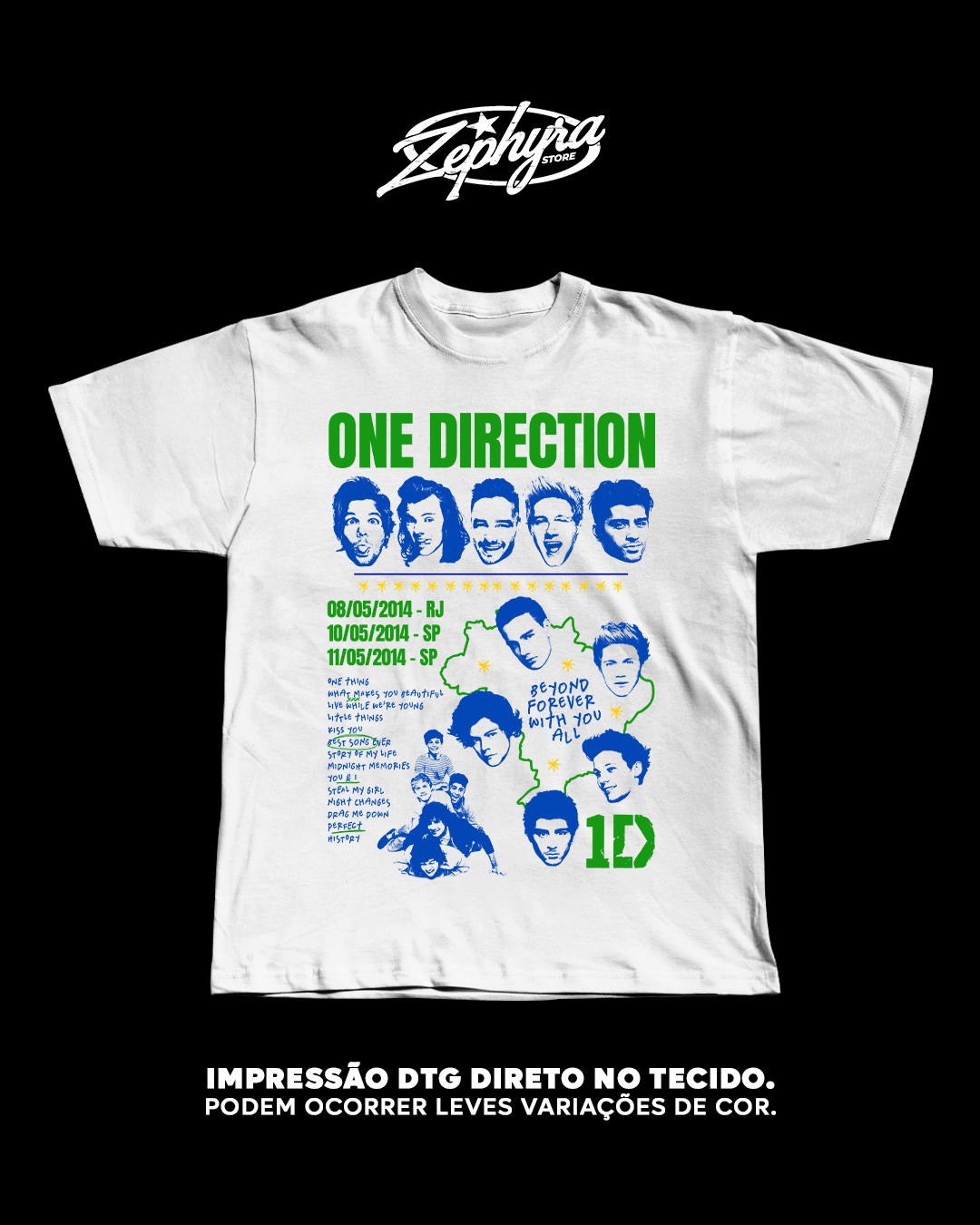 Nome do produto: Tradicional - One Direction - BR