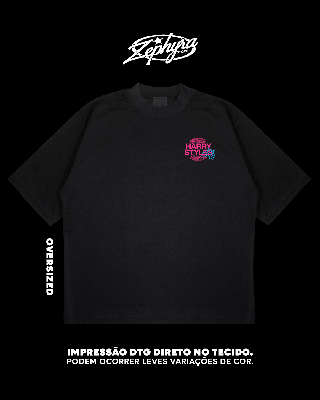 Nome do produto: Oversized -  Harry Styles - | Frente - Verso