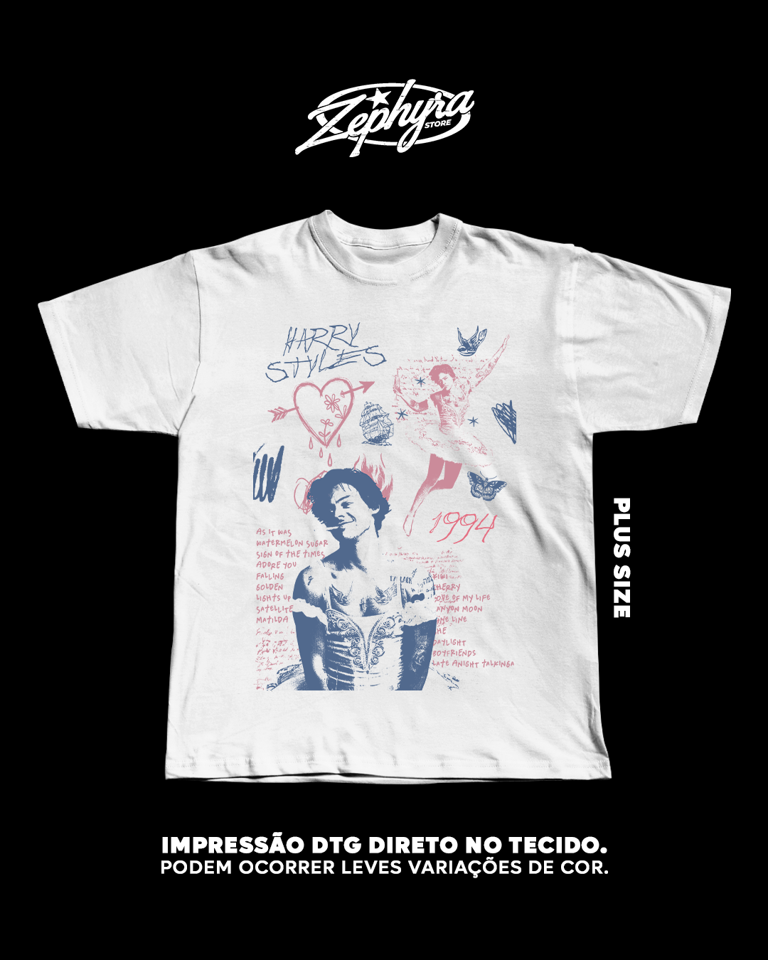 Nome do produto: Plus Size - Harry Styles - 1994