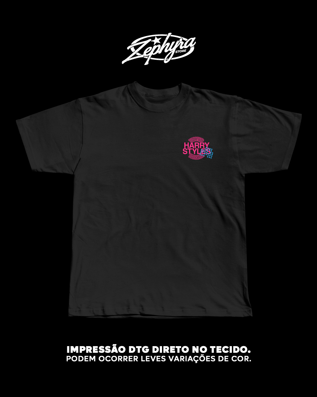 Nome do produto: Tradicional - Harry Styles - | Frente - Verso