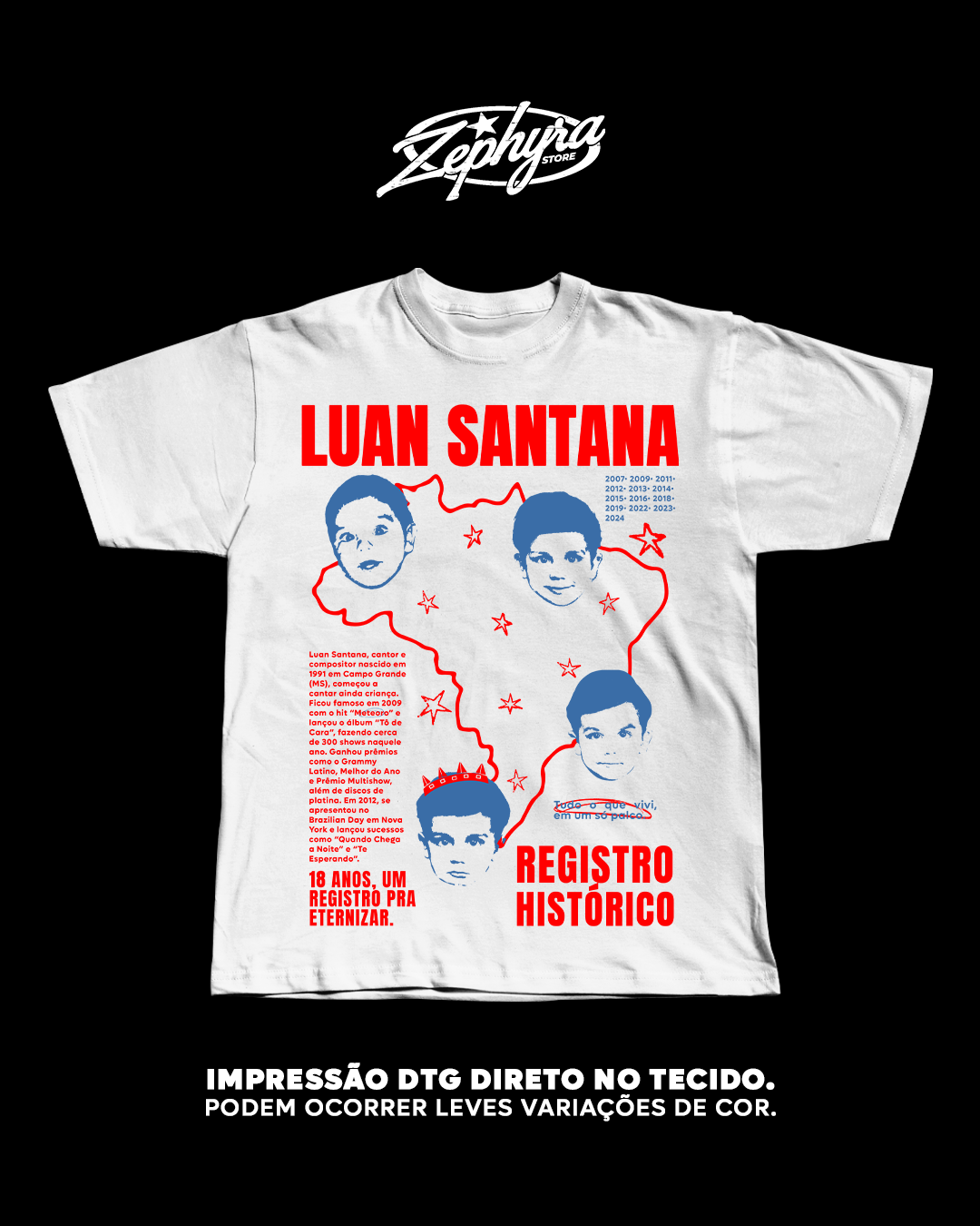 Nome do produto: Tradicional - Luan Santana - Registro histórico