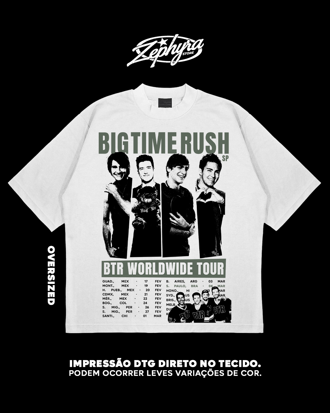 Nome do produto: Oversized - BTR - SP TOUR