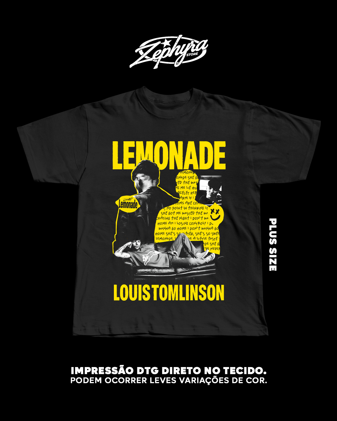 Nome do produto: Plus Size - Louis Tomlinson -  Lemonade