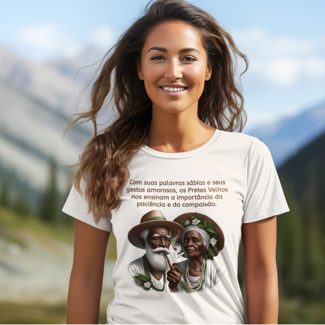 Nome do produto: Camiseta Casal de Preto Velho