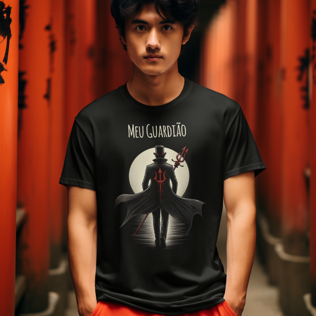 Nome do produto: Camiseta Unissex Exú Tranca Ruas