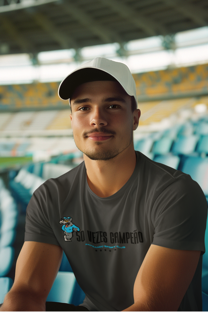 Nome do produto: CAMISETA ESTONADA PAYSANDU 50X CAMPEÃO PARAENSE