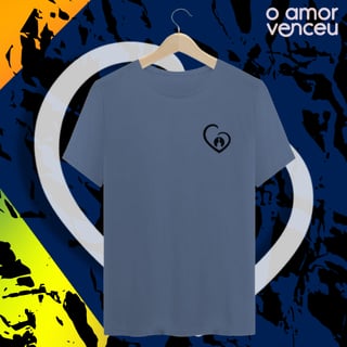 Camiseta Estonada Amor Venceu Presente