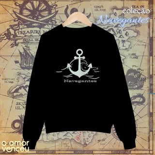 Moletom Fechado Navegantes Ondas