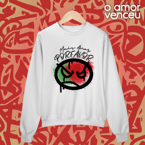 Moletom Fechado Mais Amor Por Favor Log