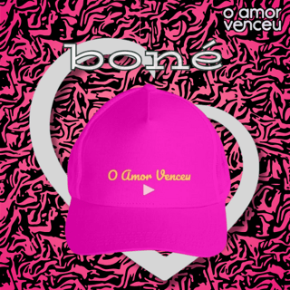 Boné Americano com Tela O Amor Venceu Play