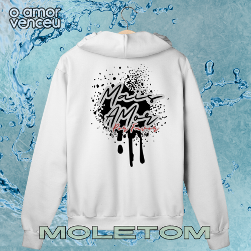 Moletom Com Zíper Mais Amor Por Favor
