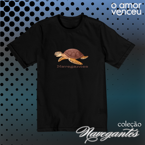 Camiseta Quality Infantil Navegantes Tartaruga