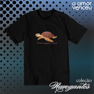 Camiseta Quality Infantil Navegantes Tartaruga