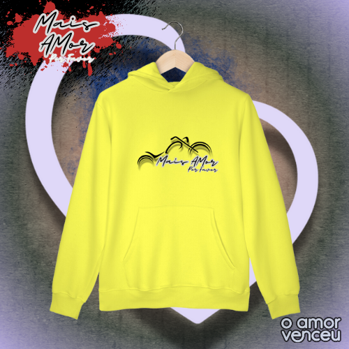 Moletom Canguru Mais Amor Por Favor Recomeço