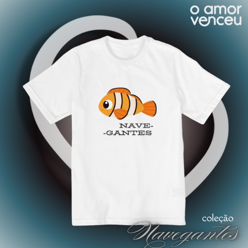 Camiseta Quality Infantil Peixe Navegante