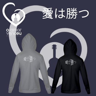 Moletom Japão O Amor Venceu com Zíper