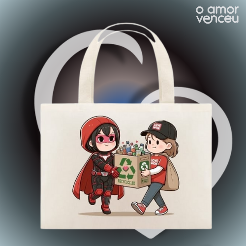 Eco Bag Grande Heróis Reciclagem