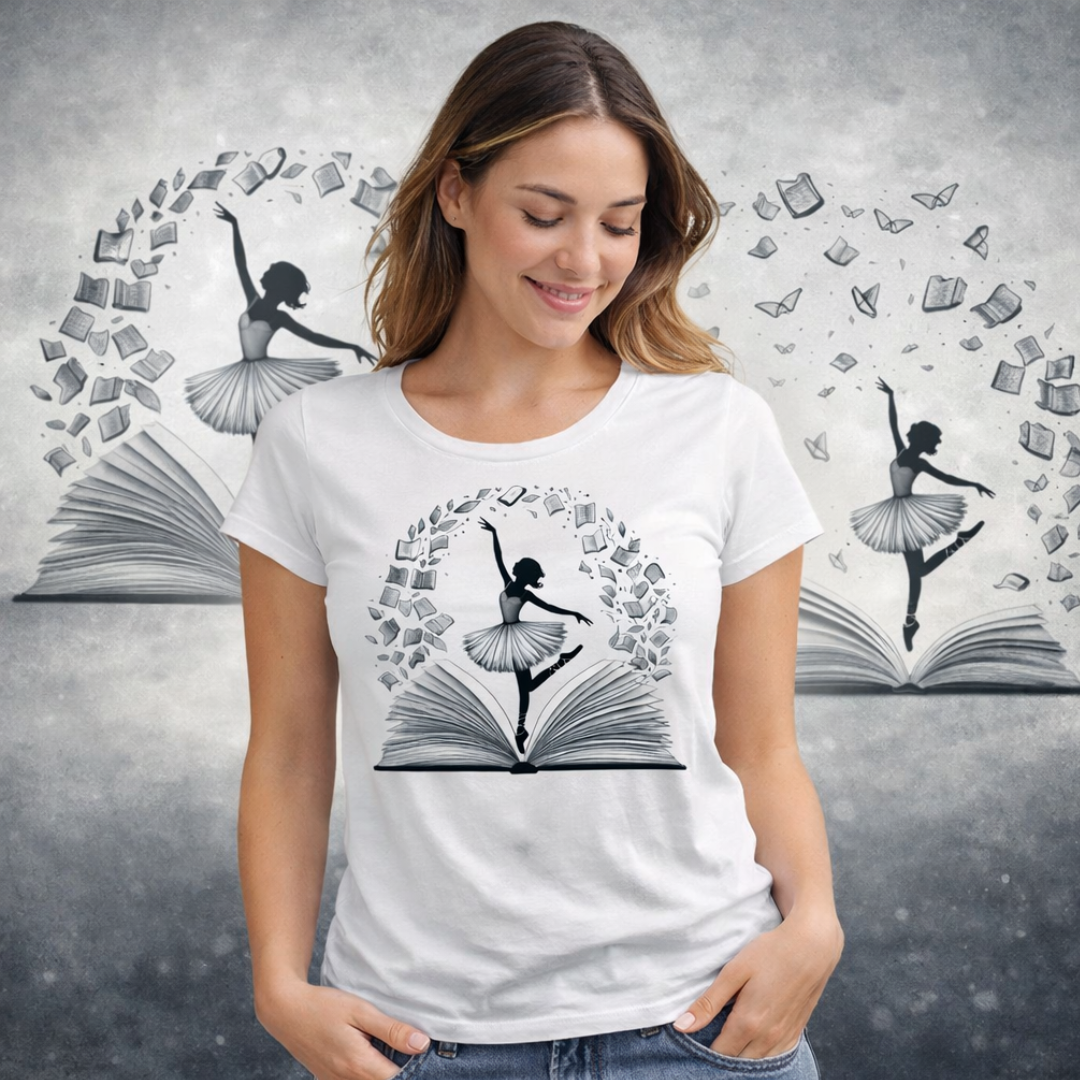 Camiseta Feminina Harmonia Literária