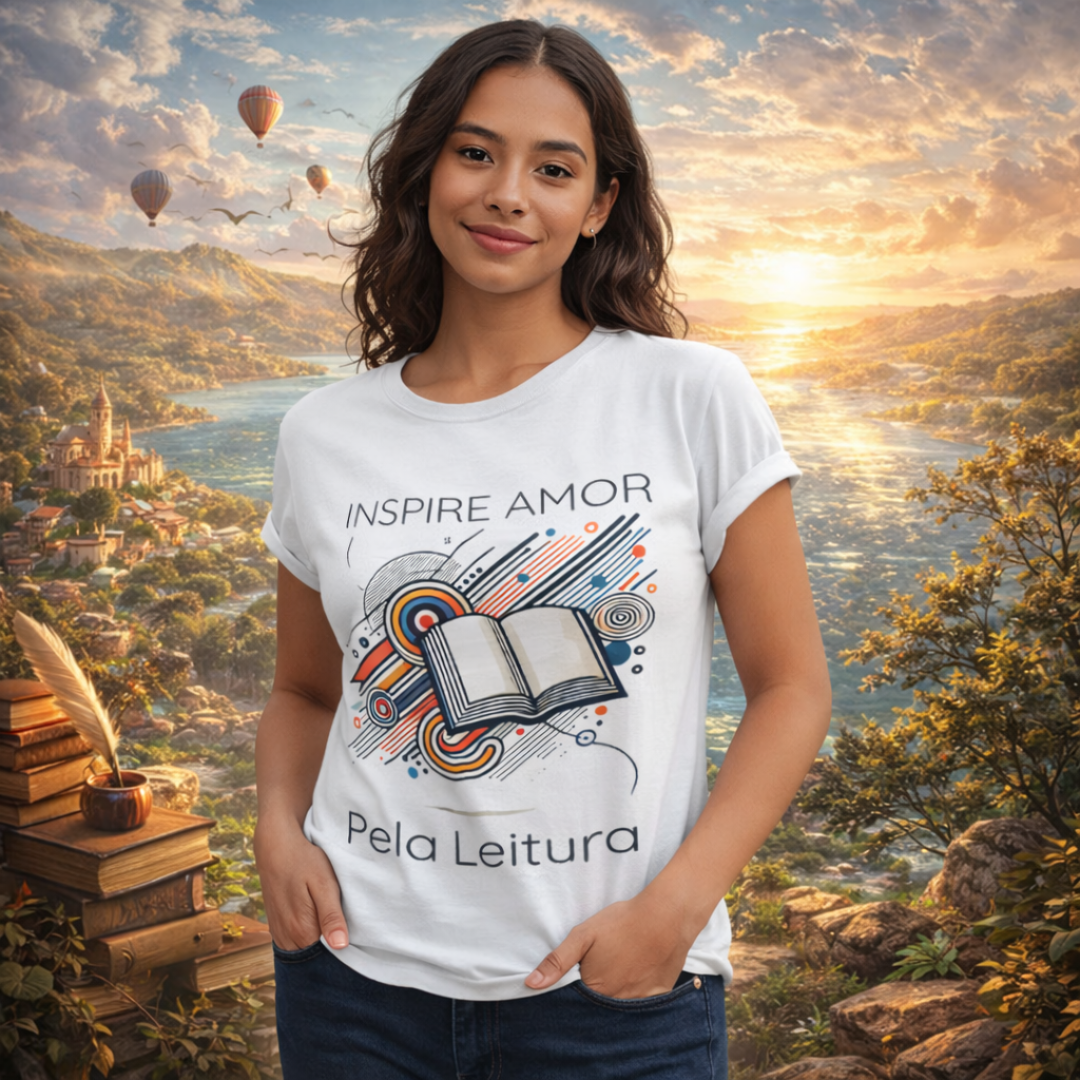 Camiseta Inspire Amor Pela Leitura
