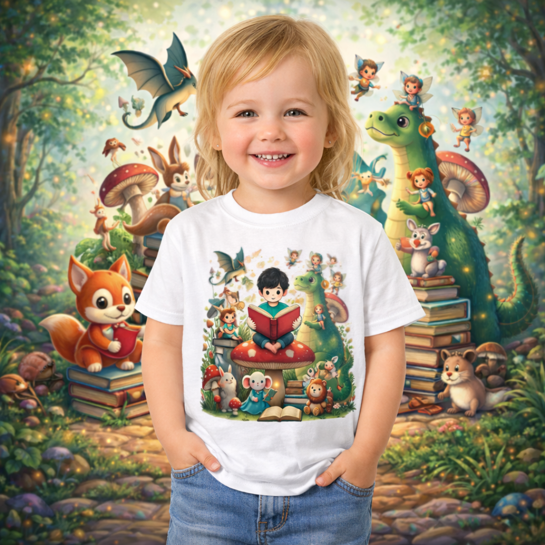 Camiseta Infantil Incentivo a leitura
