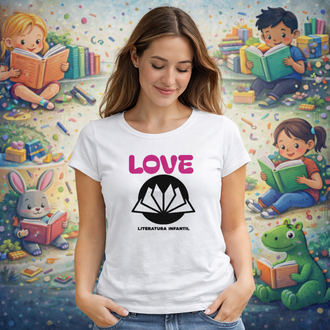 Camiseta Feminina Love Literatura Infantil