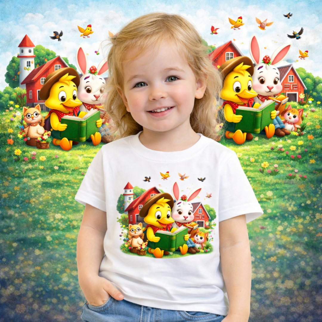 Camiseta Infantill Aventuras na Fazenda