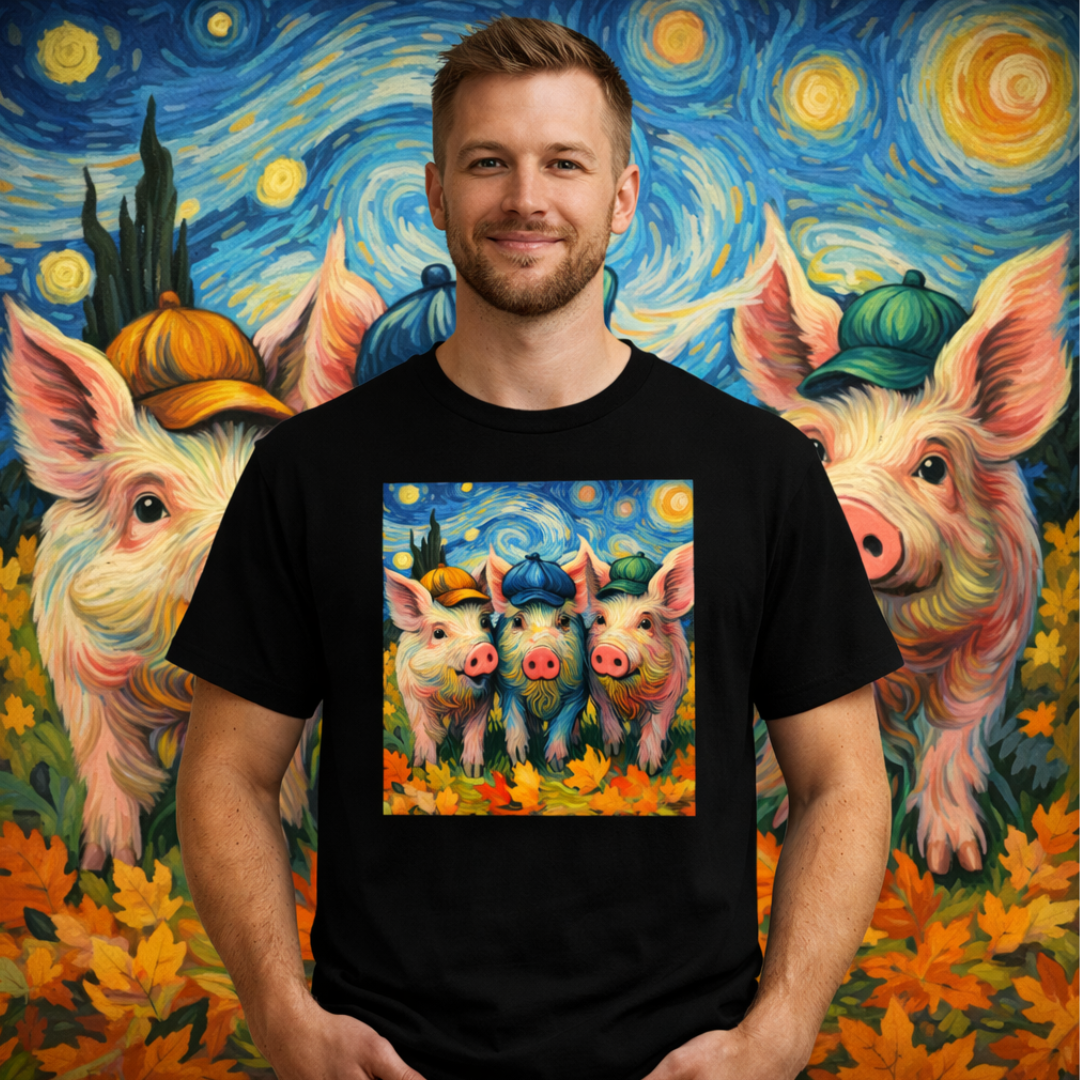 Camiseta  Os Três Porquinhos