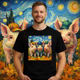 Camiseta  Os Três Porquinhos