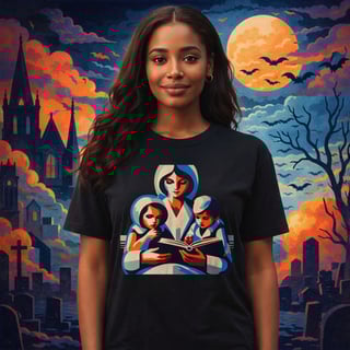 Camiseta Mãe e Filhos Leitores