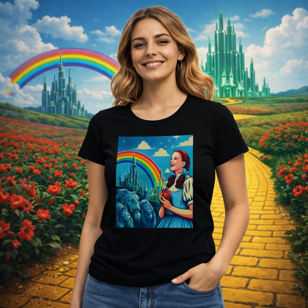 Camiseta Feminina Mágico de OZ Art Pop