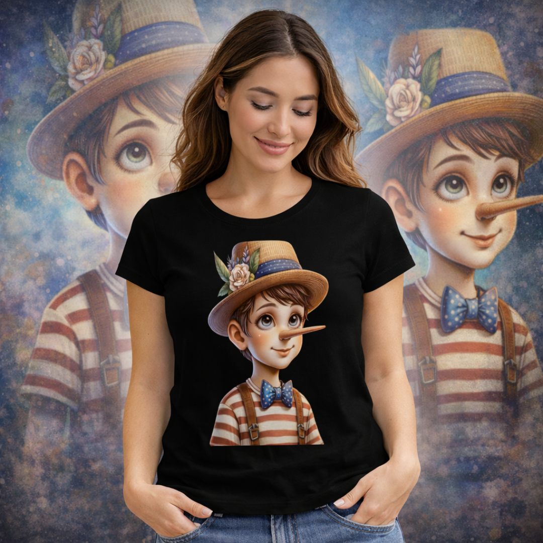 Camiseta Feminina Pinóquio