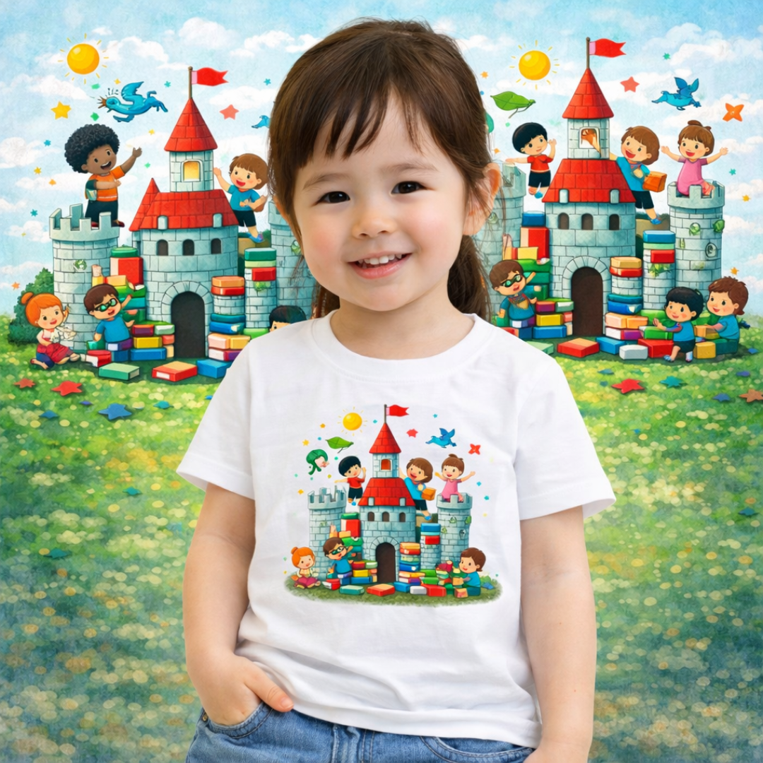 Camiseta Infantil Reino da Leitura