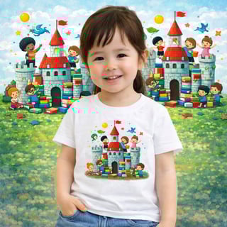 Camiseta Infantil Reino da Leitura