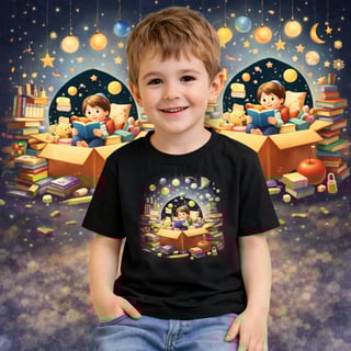 Camiseta Infantil Mundo Literário