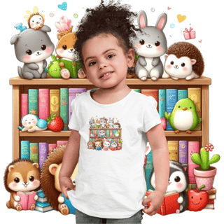 Camiseta Infantil Bichos Fofos