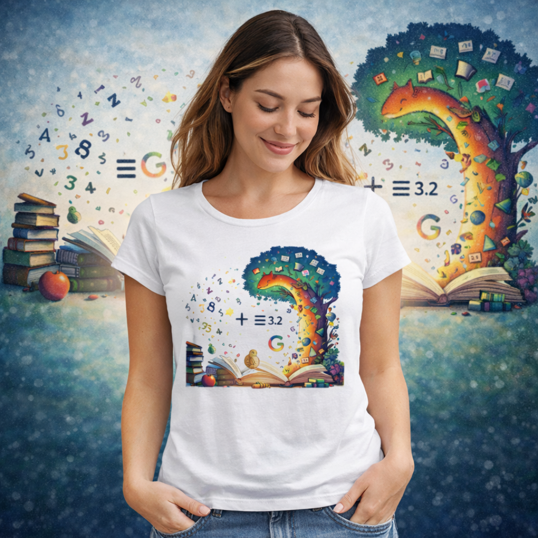 Camiseta Feminina Fórmulas Matemáticas
