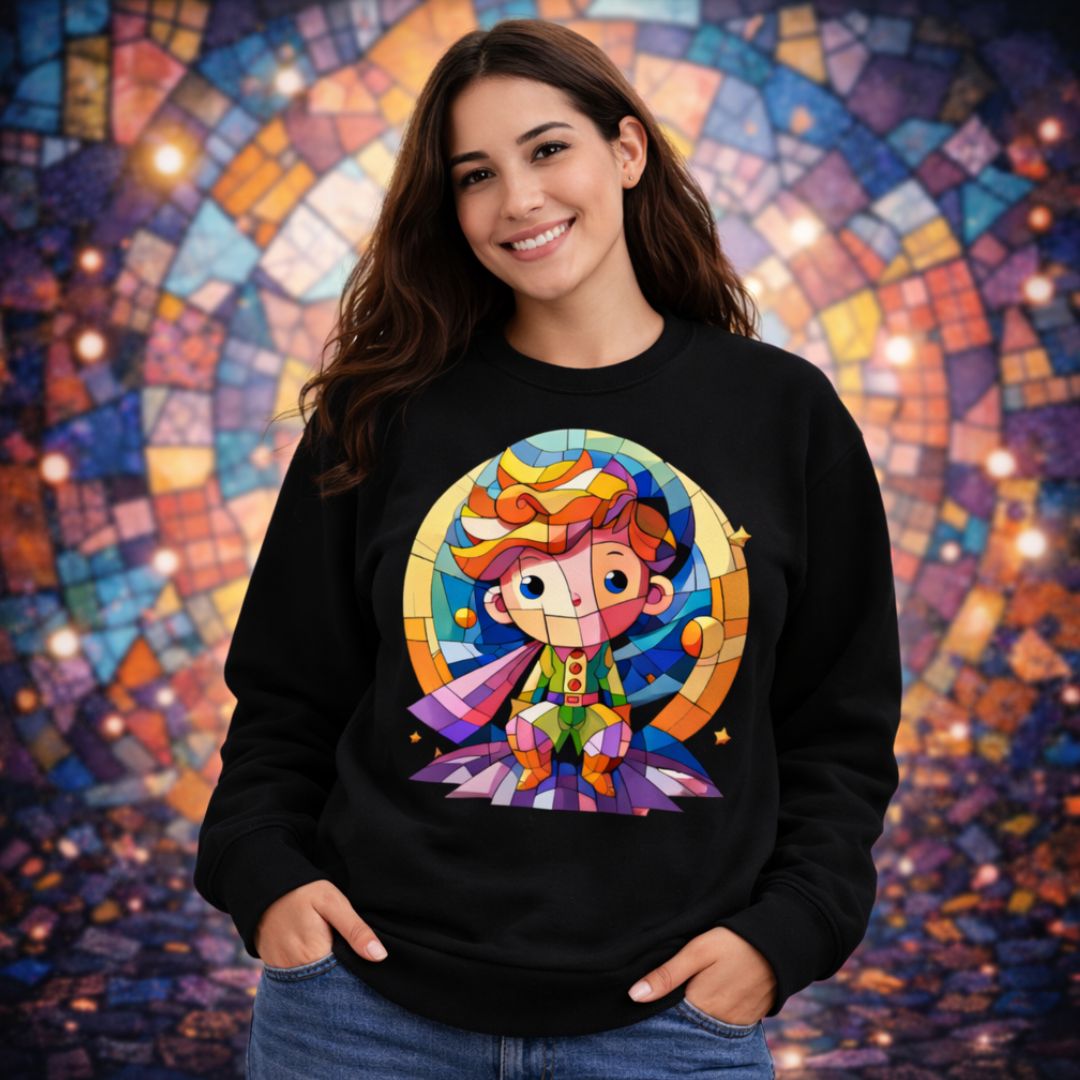 Moletom Pequeno Príncipe Cubismo