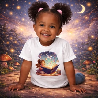 Camiseta Infantil Menina e o Tapete