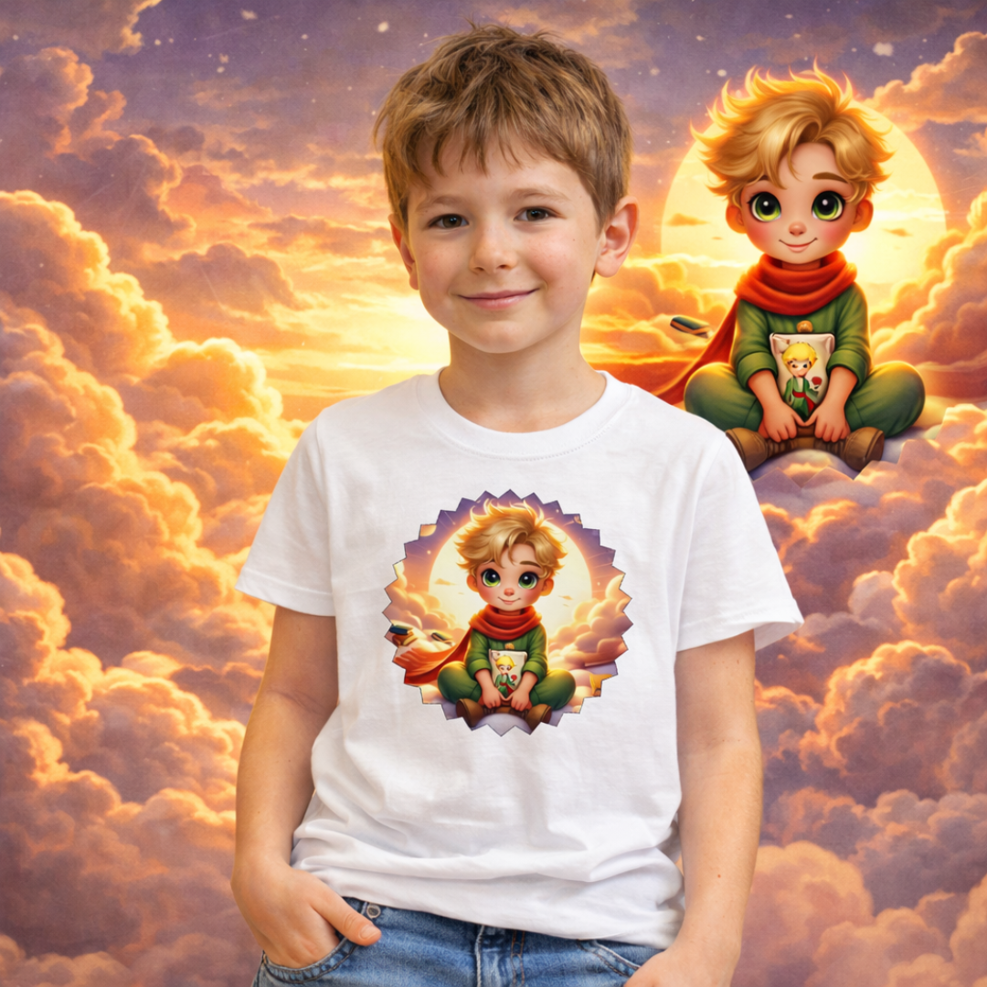 Camiseta Infantil Pequeno Príncipe