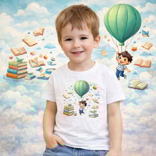 Camiseta Infantil Balão Literário