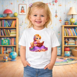 Camiseta Infantil Rapunzel